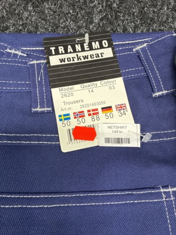 1529275-2 10 pcs Work trousers, Size 50