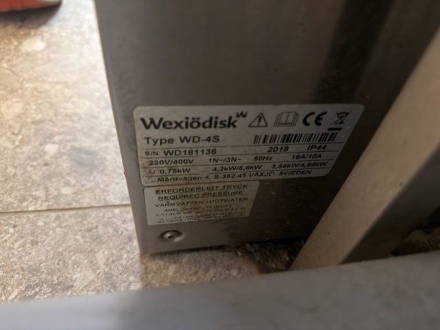 1532942-5 Diskmaskin - Wexiödisk WD-4S