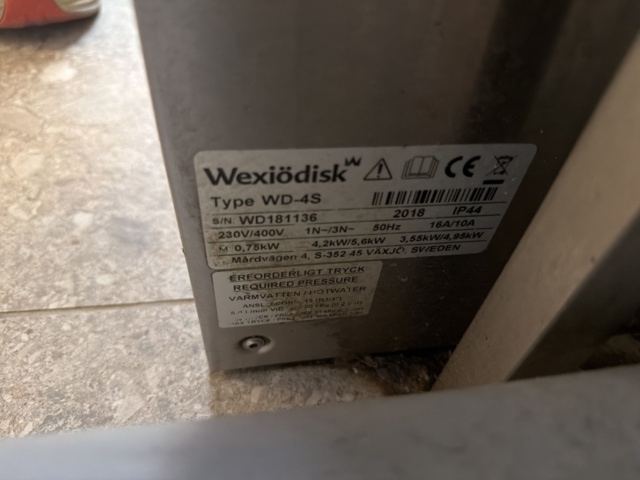 1532942-6 Diskmaskin - Wexiödisk WD-4S