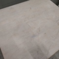 1533530-4 Wooden rolling table with shelves