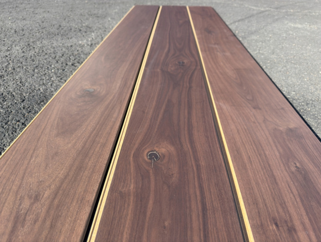 1534600-14 Flooring matt lacquered walnut, Terra Brown, Woodura, XL, 1-strip, 5G - click, 81 sq m