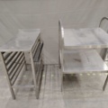 1533540-1 Rostfria serveringsvagnar & plåtställ, 2 st
