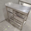1533540-2 Rostfria serveringsvagnar & plåtställ, 2 st