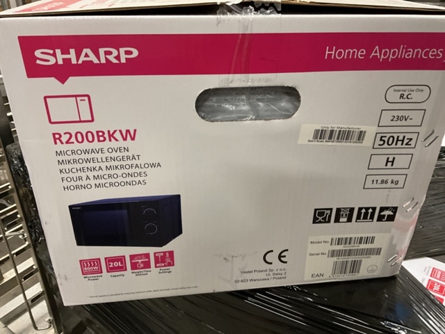 1534633-5 Ny Microvågsugn - Sharp   R200 BKW