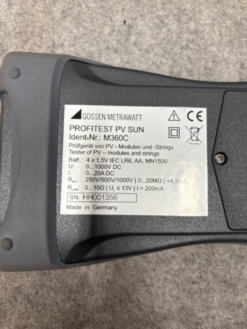 1529388-3 Solcellstestare med tillbehör - Gossen Metrawatt PROFITEST PV SUN