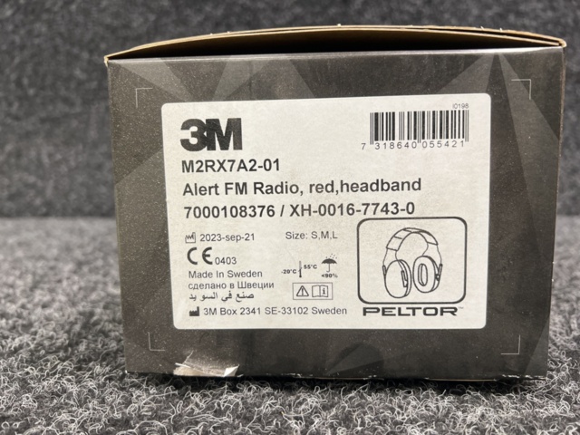 1534292-4 Hearing protectors 3M Peltor M2RX7A2-01