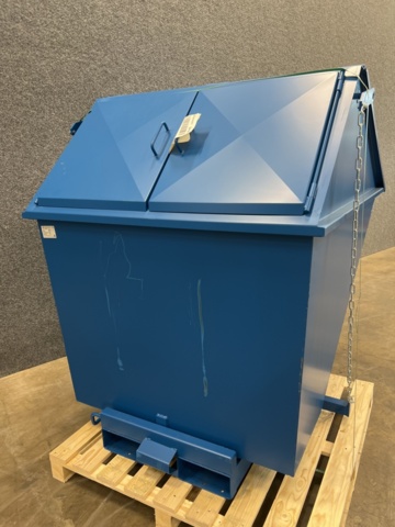 1251435-5 Tippcontainer PILE Med lock, 1100 liter, blå