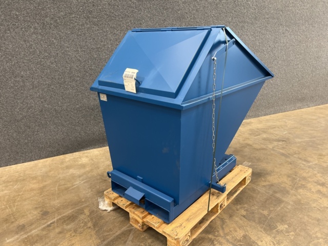 1251437-4 Tippcontainer PILE Med lock, 600 liter, blå