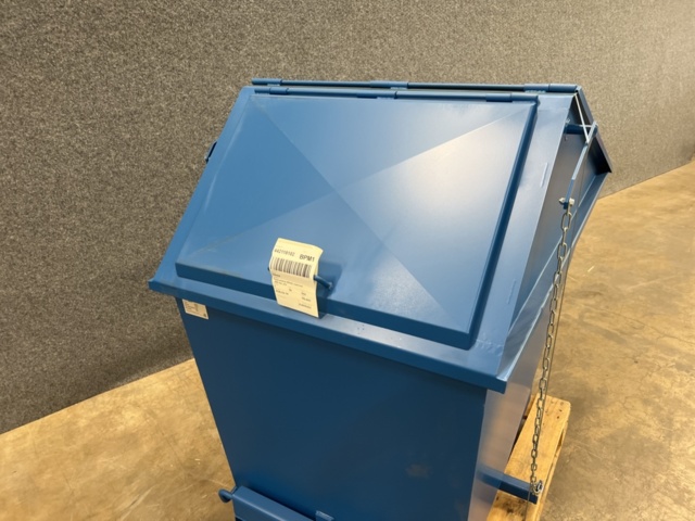 1251437-5 Tippcontainer PILE Med lock, 600 liter, blå