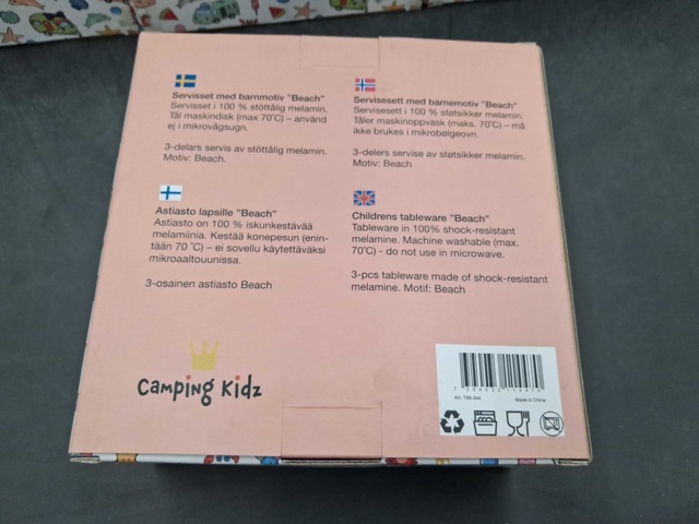 1532341-3 Barnservisset – 7 st, Camping Kidz, Beach
