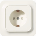 1527490-1 Vägguttag 20 st - Schneider Electric, Trend 1-vägs jordat