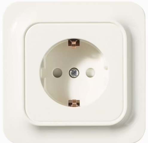 1527490-1 Vägguttag 20 st - Schneider Electric, Trend 1-vägs jordat