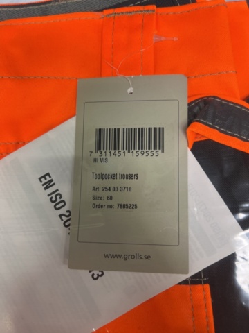 1535342-6 7 pcs Craft pants Björnkläder, Sizes 44, 60, 64, D96, 50 & D116