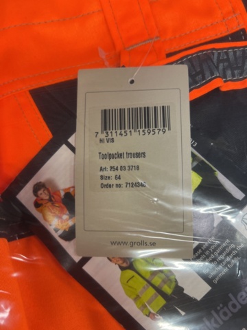 1535342-7 7 pcs Craft pants Björnkläder, Sizes 44, 60, 64, D96, 50 & D116