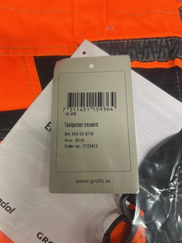 1535342-10 7 pcs Craft pants Björnkläder, Sizes 44, 60, 64, D96, 50 & D116