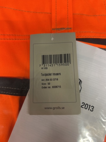 1535342-11 7 pcs Craft pants Björnkläder, Sizes 44, 60, 64, D96, 50 & D116