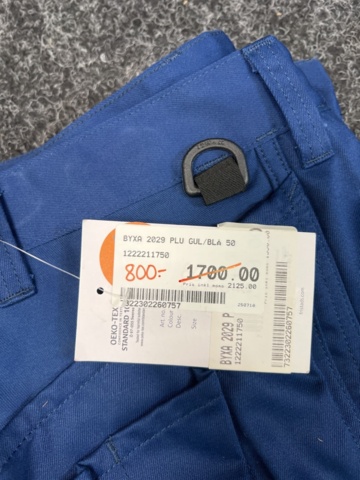 1535345-14 T-shirts, shoe soles, work trousers, work shorts & shoulder straps
