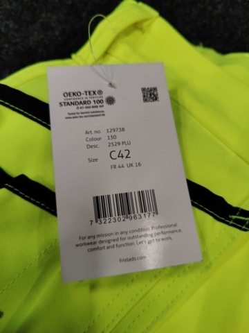 1535345-18 T-shirts, shoe soles, work trousers, work shorts & shoulder straps