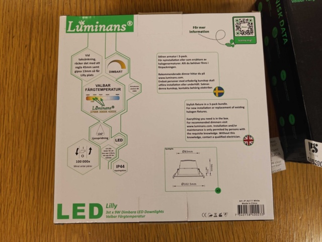 1485300-3 LED-downlights 7 st - Luminans Lilly