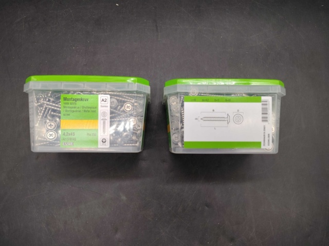 1525096-2 Montageskruv - 2 st, ESSVE, A2, 4,2x45 mm