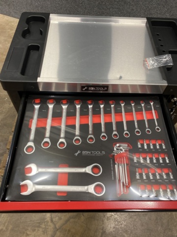 1535403-9 Verktygsskåp fylld med verktyg BSN Tools - 6 lådor med hjul