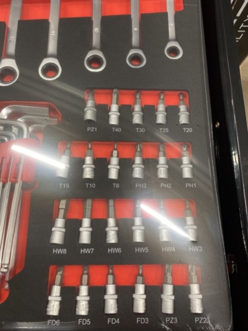 1535403-10 Verktygsskåp fylld med verktyg BSN Tools - 6 lådor med hjul
