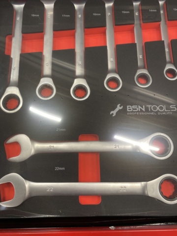 1535403-11 Verktygsskåp fylld med verktyg BSN Tools - 6 lådor med hjul