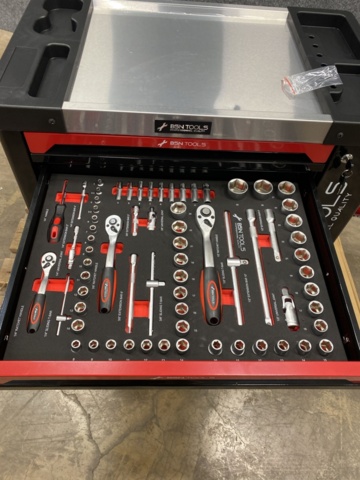 1535403-14 Verktygsskåp fylld med verktyg BSN Tools - 6 lådor med hjul