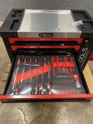 1535403-16 Verktygsskåp fylld med verktyg BSN Tools - 6 lådor med hjul