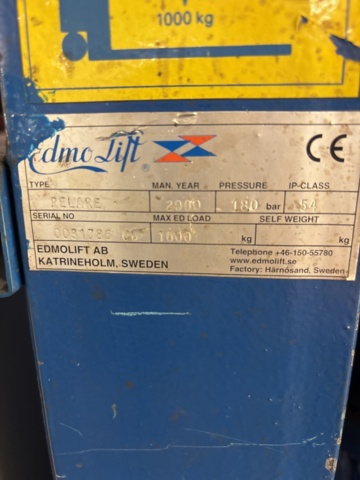 1373122-6 Height-adjustable positioner with rotating function – Edmolift Pillar – 2000