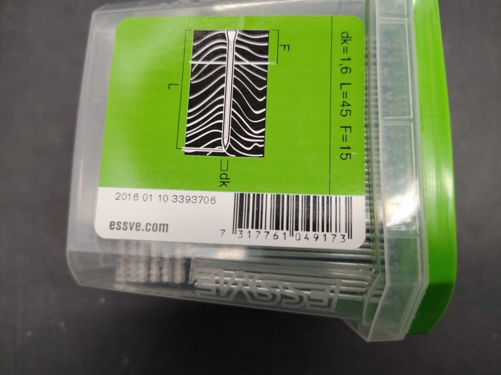 1525121-2 Dykert - ESSVE, F16 0°, 1.6 x 45 mm
