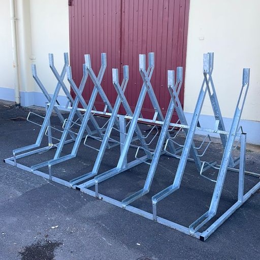 1532620-2 Bicycle rack with frame locking - 2 pcs - H:1570 mm L:3300 mm D:1650 mm - 16 places