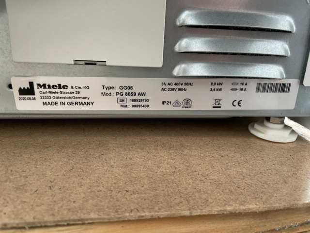 1532621-7 Diskmaskin - Miele Professional Hygiene - 1 st (2020)