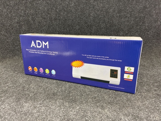 1535416-1 Wall-mounted heating and cooling fan with remote control