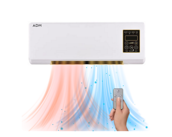 1535416-2 Wall-mounted heating and cooling fan with remote control