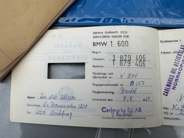 1471482-73 BMW 1600-2 2-dörrars Manuell, 85hk, 1969
