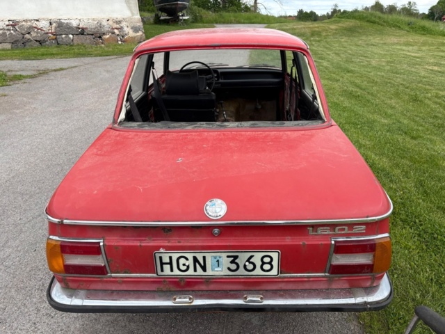 1471486-13 BMW 1602 2-dörrars Manuell, 85hk, 1974 - Renoveringsobjekt