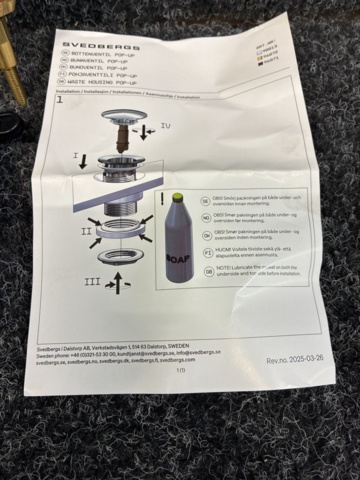1535766-2 Sink mixer Svedbergs