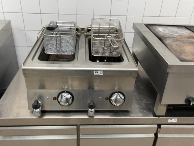 1421870-1 Fritös dubbel i rostfritt stål