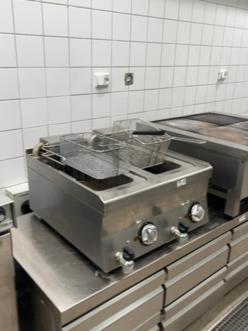 1421870-2 Fritös dubbel i rostfritt stål