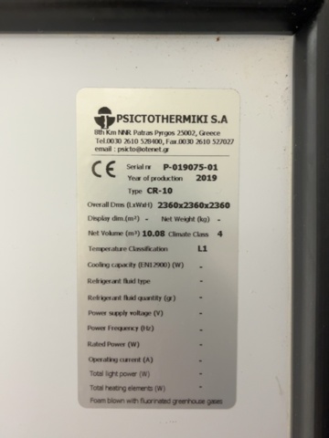 1421875-7 Frysrum - Ca 10m3 komplett med kylkompressor
