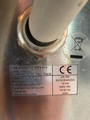 1529717-21 Bryggverk med tillbehör – Camurri Brauer CB400 – 2020