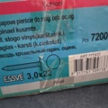 1535450-2 Dyckert - ESSVE, 3,0x22 mm, 7200-pack