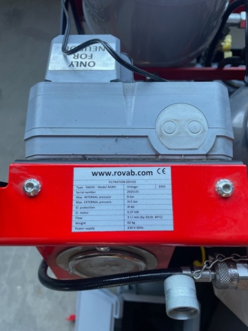 1532491-2 Rovab oil filtration machine with particle counter demo run