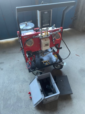1532491-1 Rovab oil filtration machine with particle counter demo run