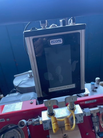 1532491-3 Rovab oil filtration machine with particle counter demo run