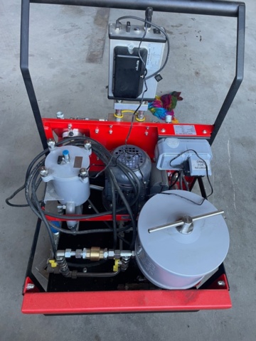 1532491-4 Rovab oil filtration machine with particle counter demo run