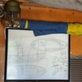1529718-17 Oak boat with wheelhouse and interior – "The Penguin"