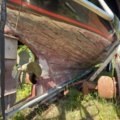 1529718-30 Oak boat with wheelhouse and interior – "The Penguin"