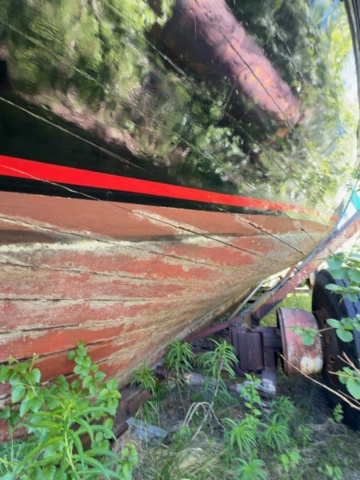 1529718-36 Oak boat with wheelhouse and interior – "The Penguin"